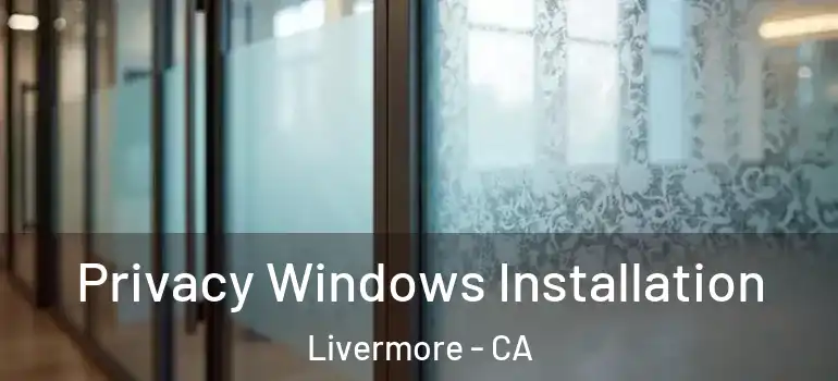  Privacy Windows Installation Livermore - CA